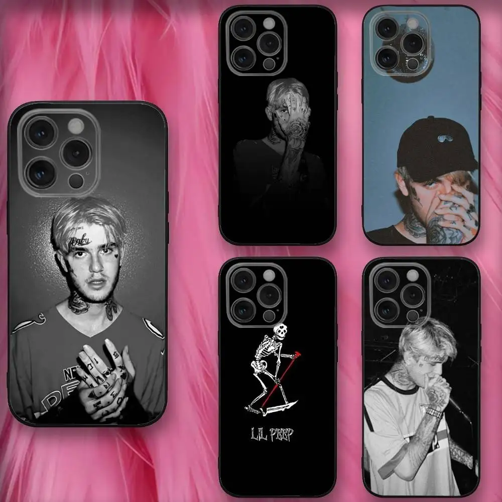 

L-Lill Rapper P-Peeps Phone Case For iPhone 16,se4,15,14,13,12,11,Pro,X,XS,Max,XR,Plus,Mini Soft Black Cover