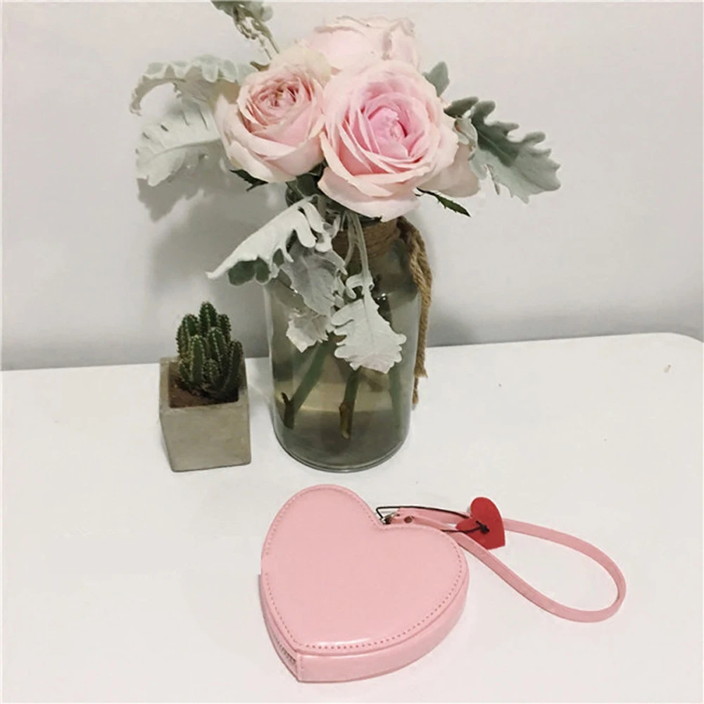 Ladies Wallet Card Holder Coin Purse Girls Kawaii Clutch Bag Pu Leather Wallets For Women Stock Heart Bag Handbag 2024 New