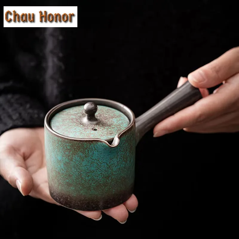 150ml Small Capacity Japanese Chinese Teapot Side Handle Pot Tea Maker Ceramic Kungfu Tea Set Tea Pot With Filter Tea Ceremony