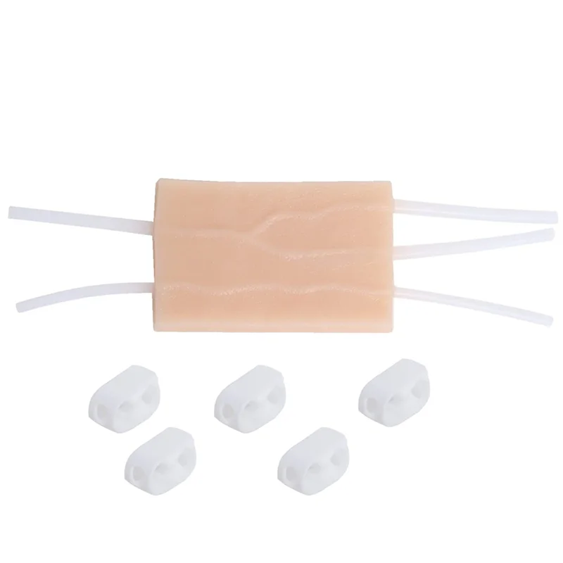 3X IV نموذج وسادة التدريب على الحقن، وسادة ممارسة حقن الجلد المقلدة البشرية من السيليكون للممرضة، ممارسة الطلاب