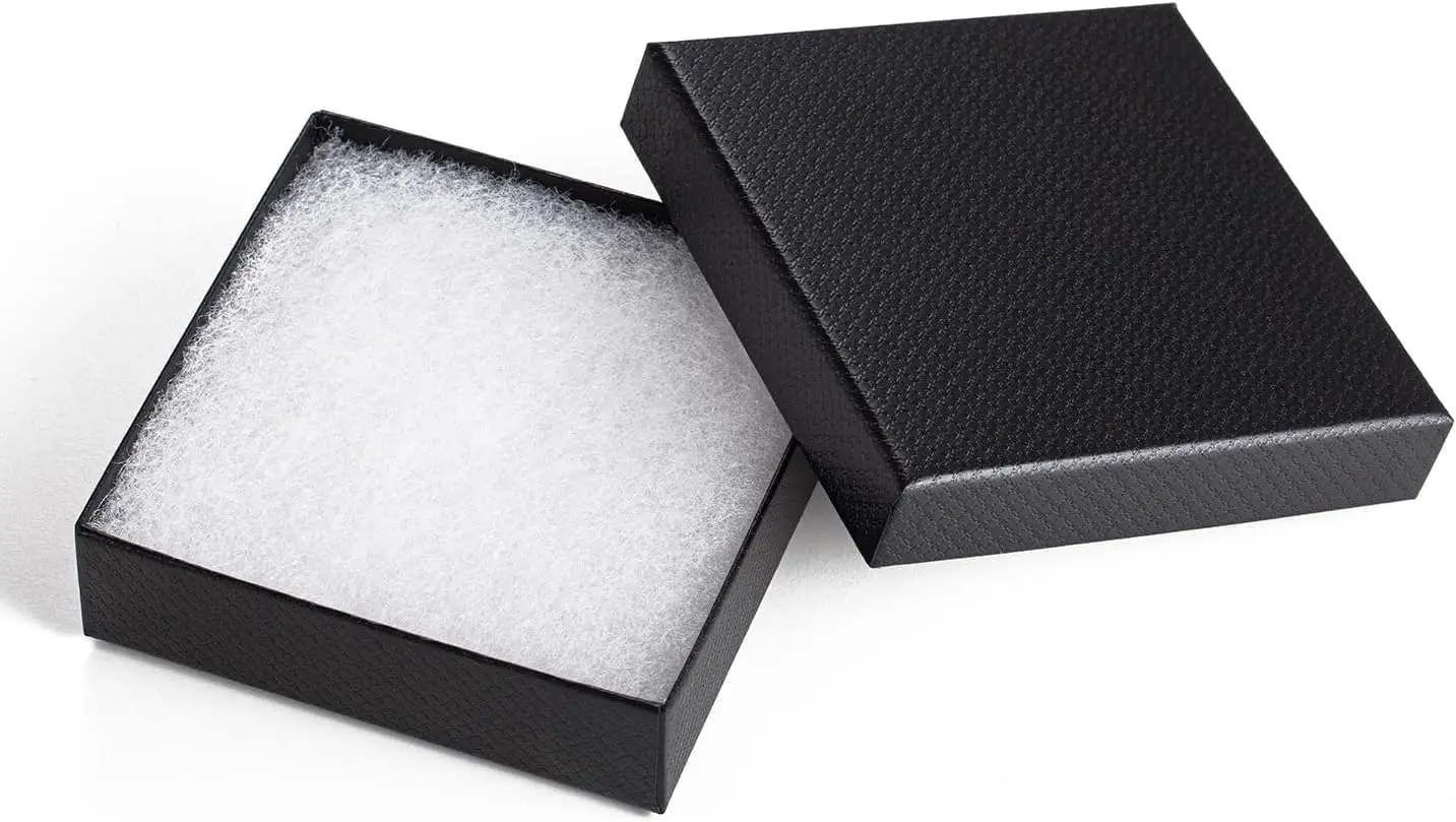 

Magicool 96 Pack 3.5x3.5x1 Inch Cardboard Jewelry Boxes,Used for Necklaces,Bracelets,Earrings,Jewelry,Small Gift Packagi