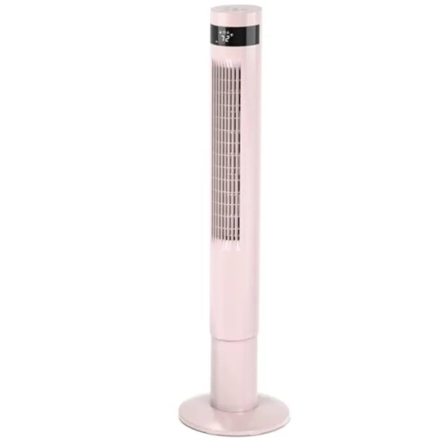 

Tower Fan for home use, ABS plastic, pink, 85 oscillation, ultra-quiet cooling with 12H timer, remote control, bladeless design