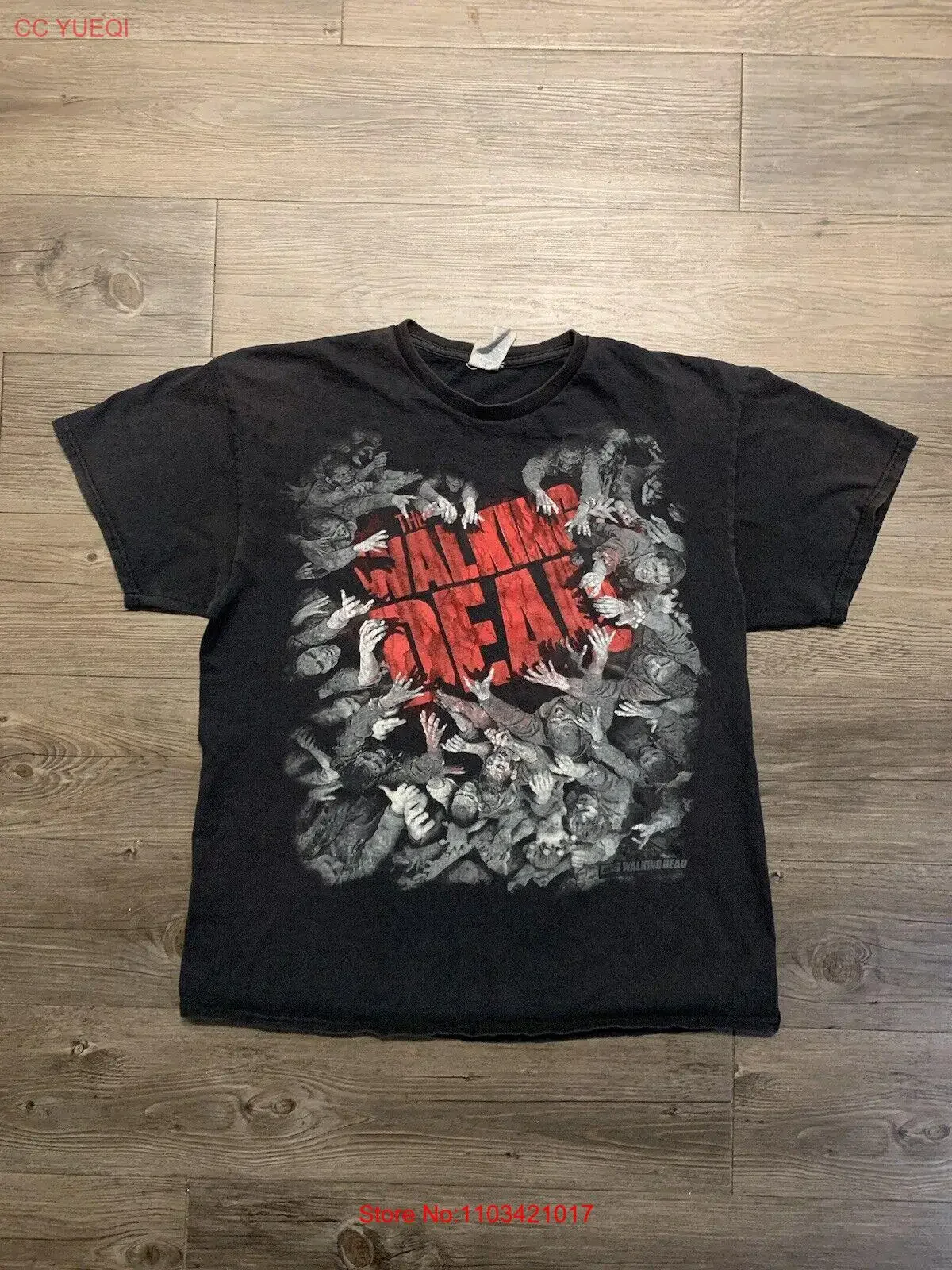 vintage-amc-walking-dead-zombie-emission-de-television-t-shirt-adulte-grand-noir-y2k-vintage-haut-delave-pour-un-usage-quotidien-graphique-etire