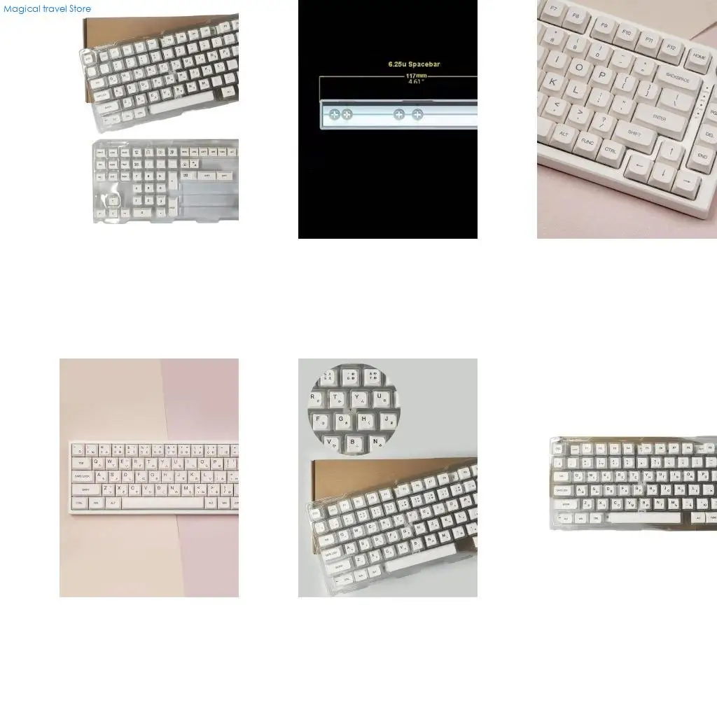 N2UB XDA Minimalist White Mechanical Keyboards Keycaps Keycaps for 61 104 108