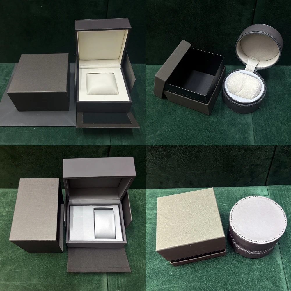 

New Old Rectangular Square Zipper Fashion Black Gray Brown Travel Watch Boxes for Luxury Automatic Mechanical Quartz Watch Box