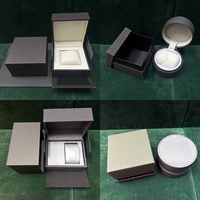 New Old Rectangular Square Zipper Fashion Black Gray Brown Travel Watch Boxes for Luxury Automatic Mechanical Quartz Watch Box