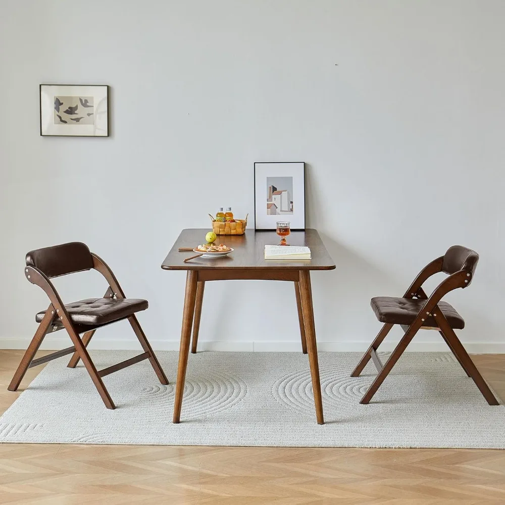 

Padded Folding Chair for Party Chairs, Wooden Chairs Set of 2, Folding Dining Chairs, Modern Folding Chairs