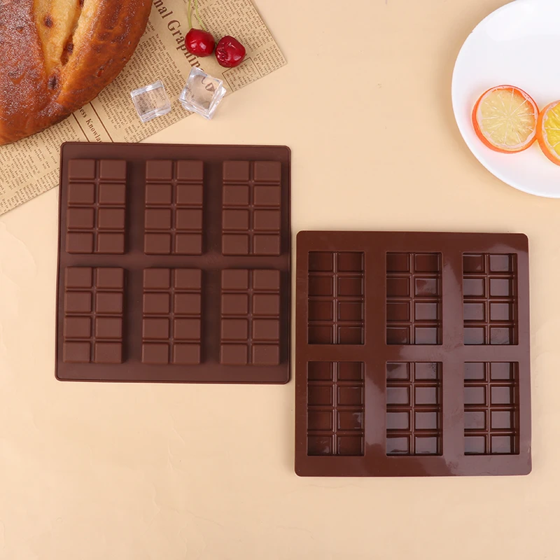 Molde de silicona rectangular para manualidades, barra de caramelo de Chocolate, romper, proteína, Engery, cera, derretido, bomba de grasa, aperitivos, herramientas para hornear de cocina