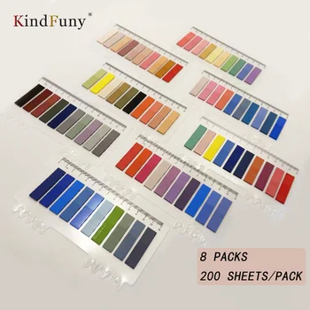 KindFuny 200 yaprak kırtasiye yapıştırıcı Memo Pad yapışkan notlar imi Marker Memo Sticker kağıt ofis okul malzemeleri