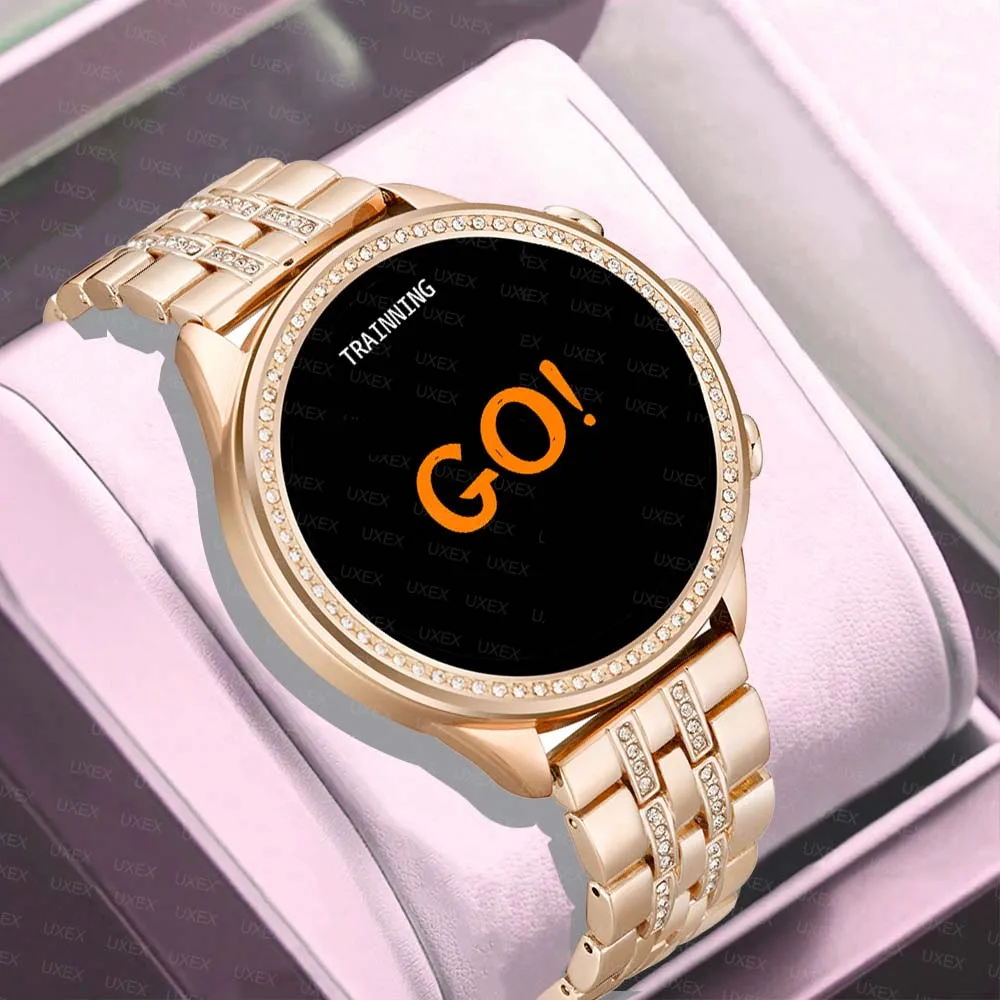 

Модные женские умные часы 1,28 HD, подарок на день Святого Валентина, беспроводной трекер для вызова и здоровья, спортивные режимы на заказ, умные женские часы