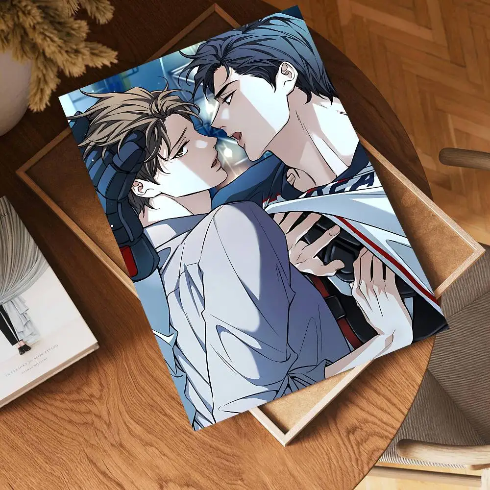 BL Anime Hot Melting Point DIY Sticky Poster Waterproof Paper Sticker Coffee House Bar Home Decor