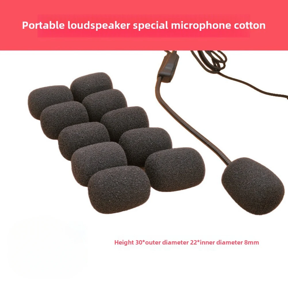Ivinxy 10PCS Microphone Windscreen Sponge Cover Headset Mic Foam Cover Protective Cap for Gooseneck Meeting Mic Microphone cover image 6