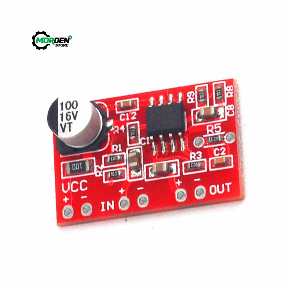 DC 3.8V-15 AD828 Stereo Dynamic Microphone Preamplifier Board MIC Preamp Module for Tool Accessories