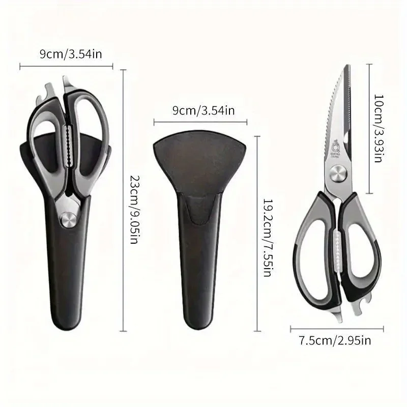 Heavy Duty kitchen scissors,super sharp chicken bone scissors,detachable,stainless steel versatilit scissors,kitchen accessories