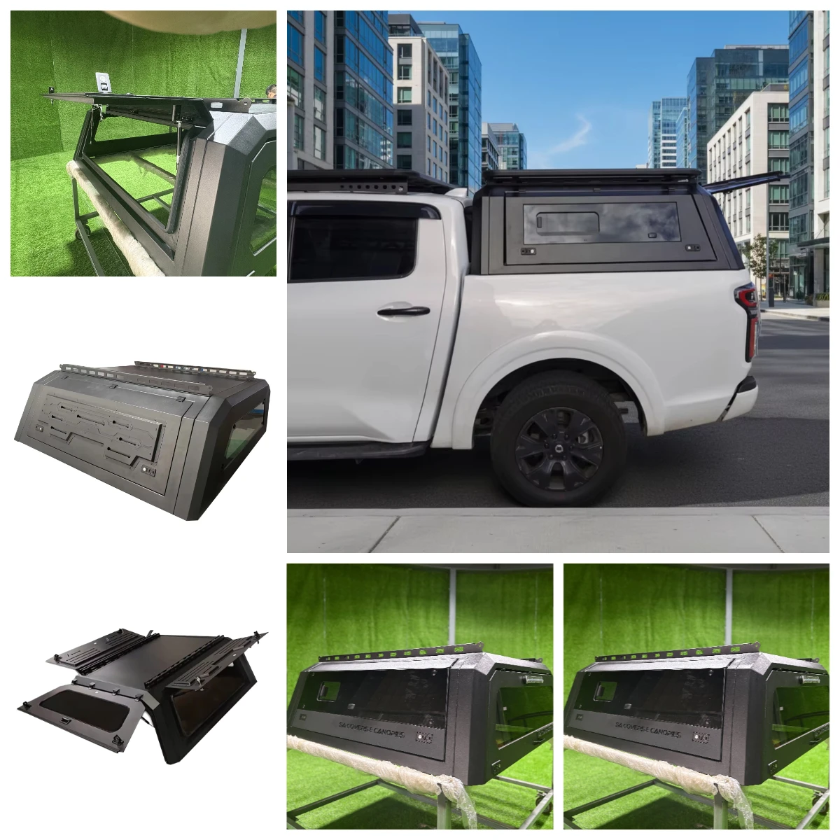 

F150 Truck Bed Cover-Aluminum Alloy Hard Type Waterproof Locking Tailbox No-Drilling Installation 2-Year Warranty for