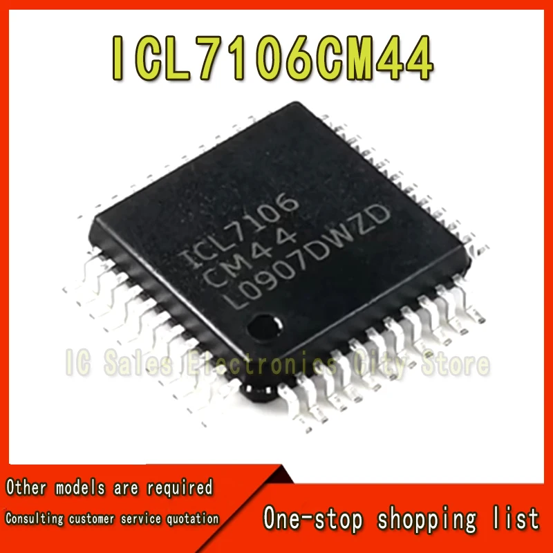 (5 Stuks) 100% Nieuwe Icl7106 Icl7106cm44 QFP-44 Chipset