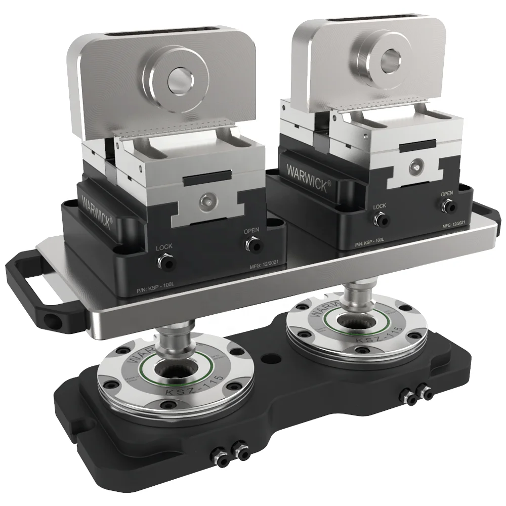 MSKSZ115-T2 Promotional CNC  zero Point Quick Change Pallet System 2 Way Clamping Stations Modules for Heavy Duty Machining