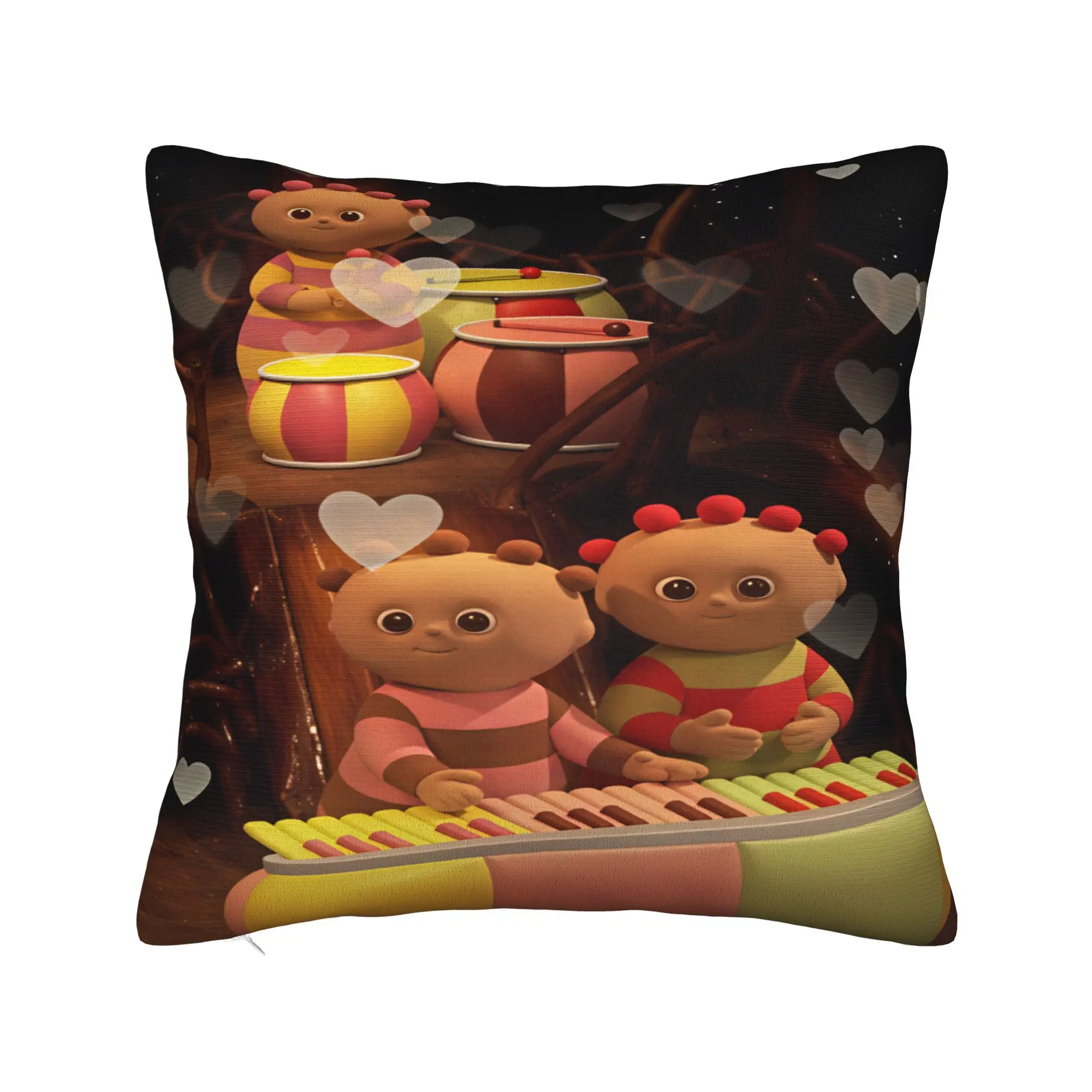 The Haahoos In the night garden Pillow Cover  Retro Trendy Pillow Case For Chair Sofa Home Decor Soft Cushion Cover