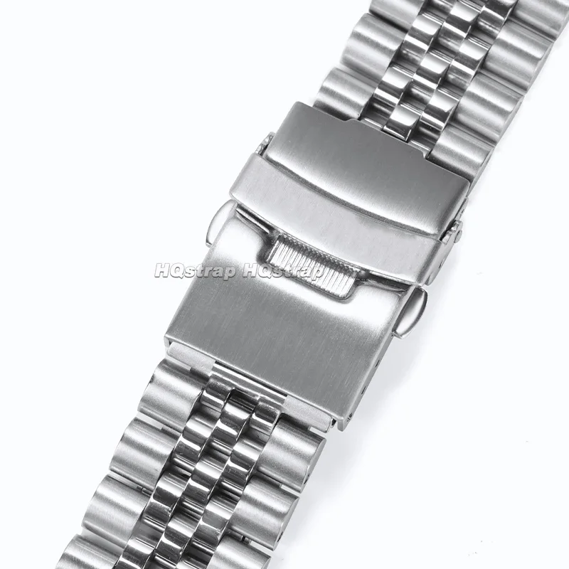 For Jubilee Watch Strap 18mm 20mm 22mm 23mm 24mm Soild Stainless Steel Band for Seiko Metal Bracelet Quick Release Wristband