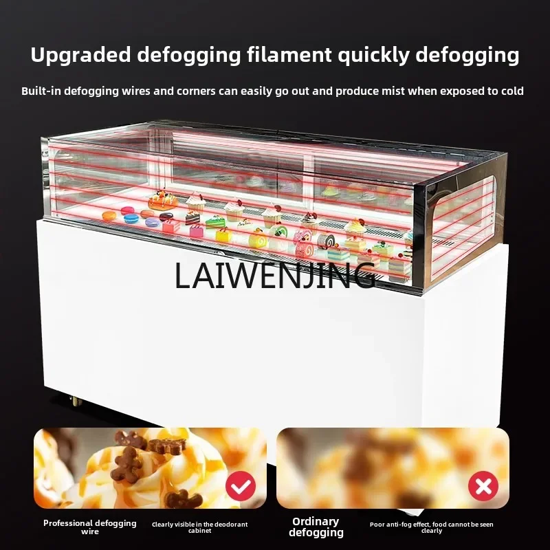 MJY single-layer right-angle cake display cabinet dessert mousse refrigerated borderless display cabinet