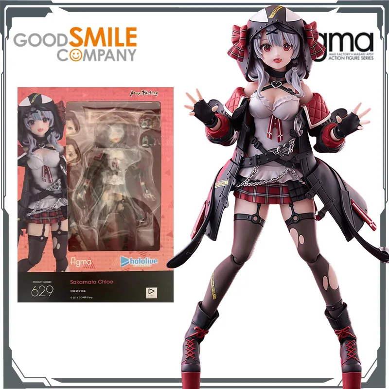 GSC Original Figma Hololive Sakamata Chloe 140mm figuras de acción de Anime juguetes para niños regalo de Navidad adornos de modelos coleccionables