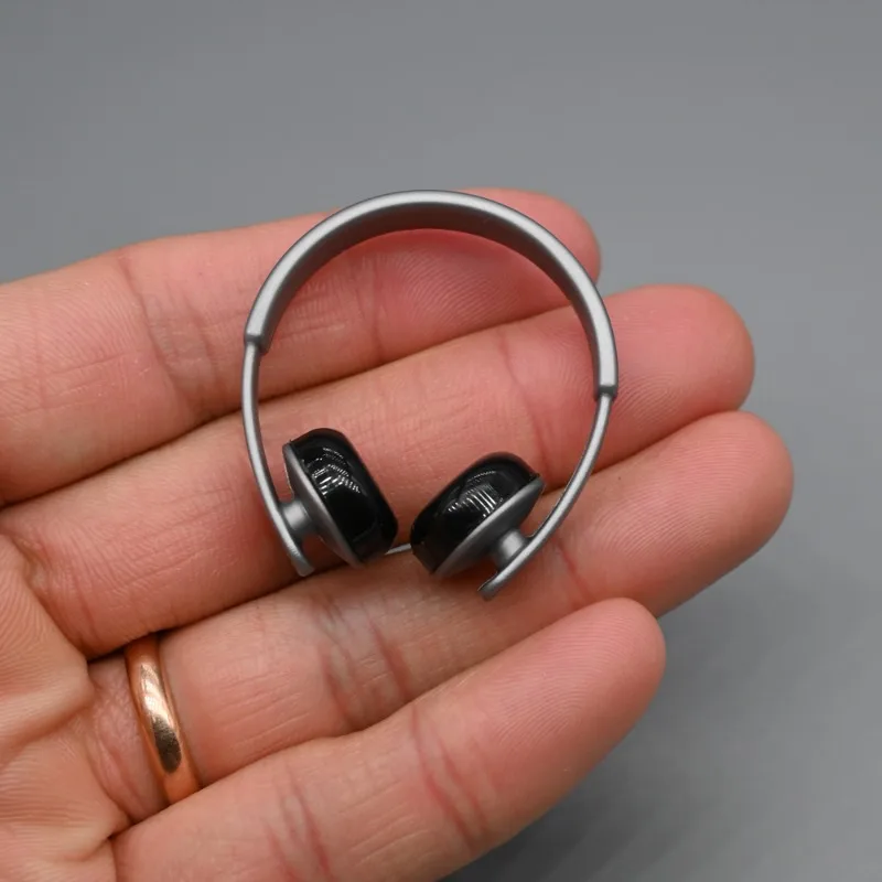 Auriculares en miniatura hechos a mano, soldado a escala 1/6, modelo de muñeca para figuras de acción de 12 pulgadas, accesorios para el cuerpo BJD