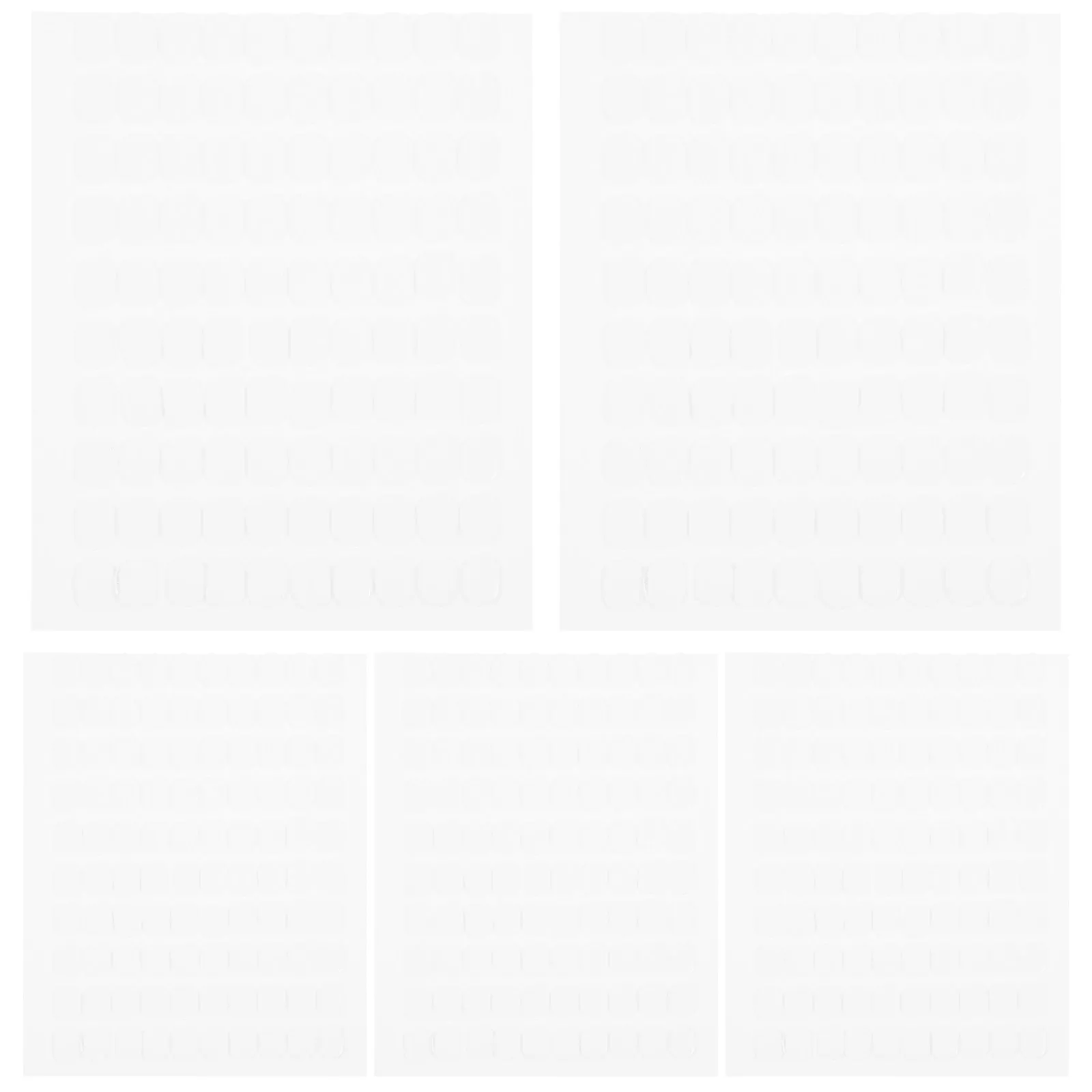 

500Pcs Transparent Double Sided Adhesive Tack Clear Removable Wall Hanging Sticky Putty for Museums Galleries Homes