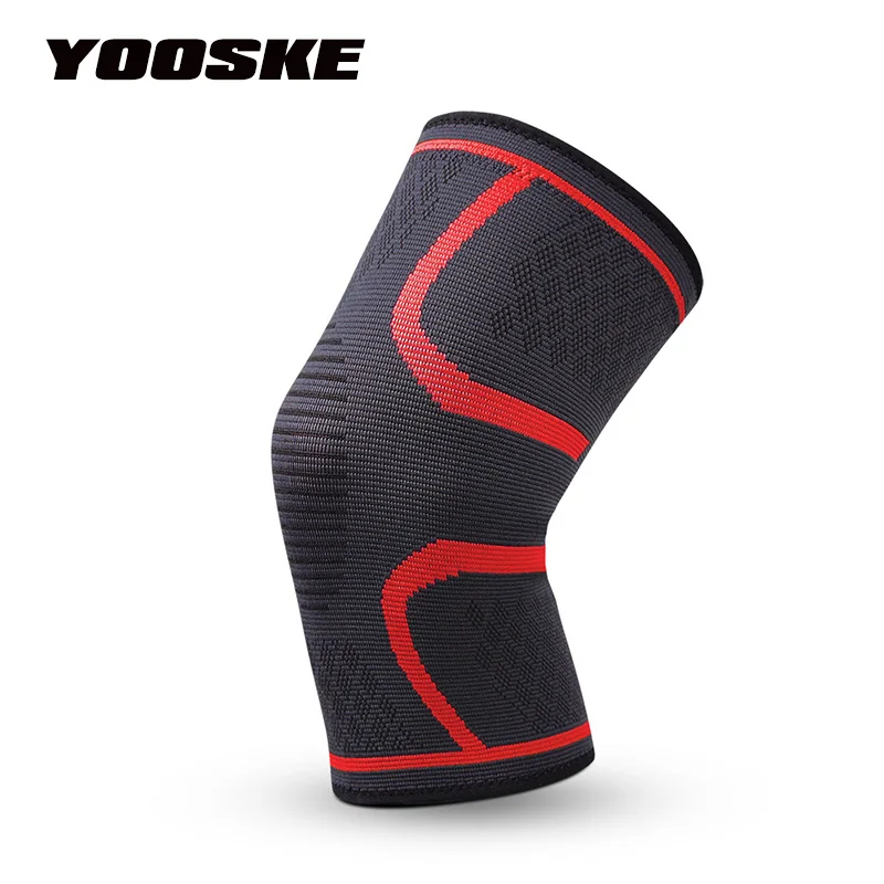 Sports Knee Guards Spandex Anti Slip Elastic Breathable Knee Guards Outdoor Basketball Fitness 3D Texture Knitted Knee Guards