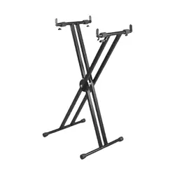 Piano Keyboard Stand Iron Strong Stable Heavy Duty Portable Organ Holder Rack Collapsible Digital Piano Stand for Stage Beginner