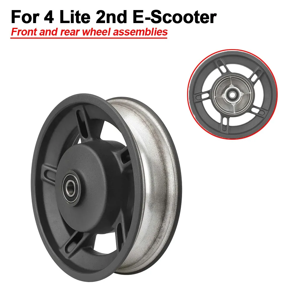 

For Xi Aomi 4Lite 2nd Gen Electric Scooter - Front & Rear Wheel Hub Assembly Durable Aluminum Alloy Hub Replacement Accessory