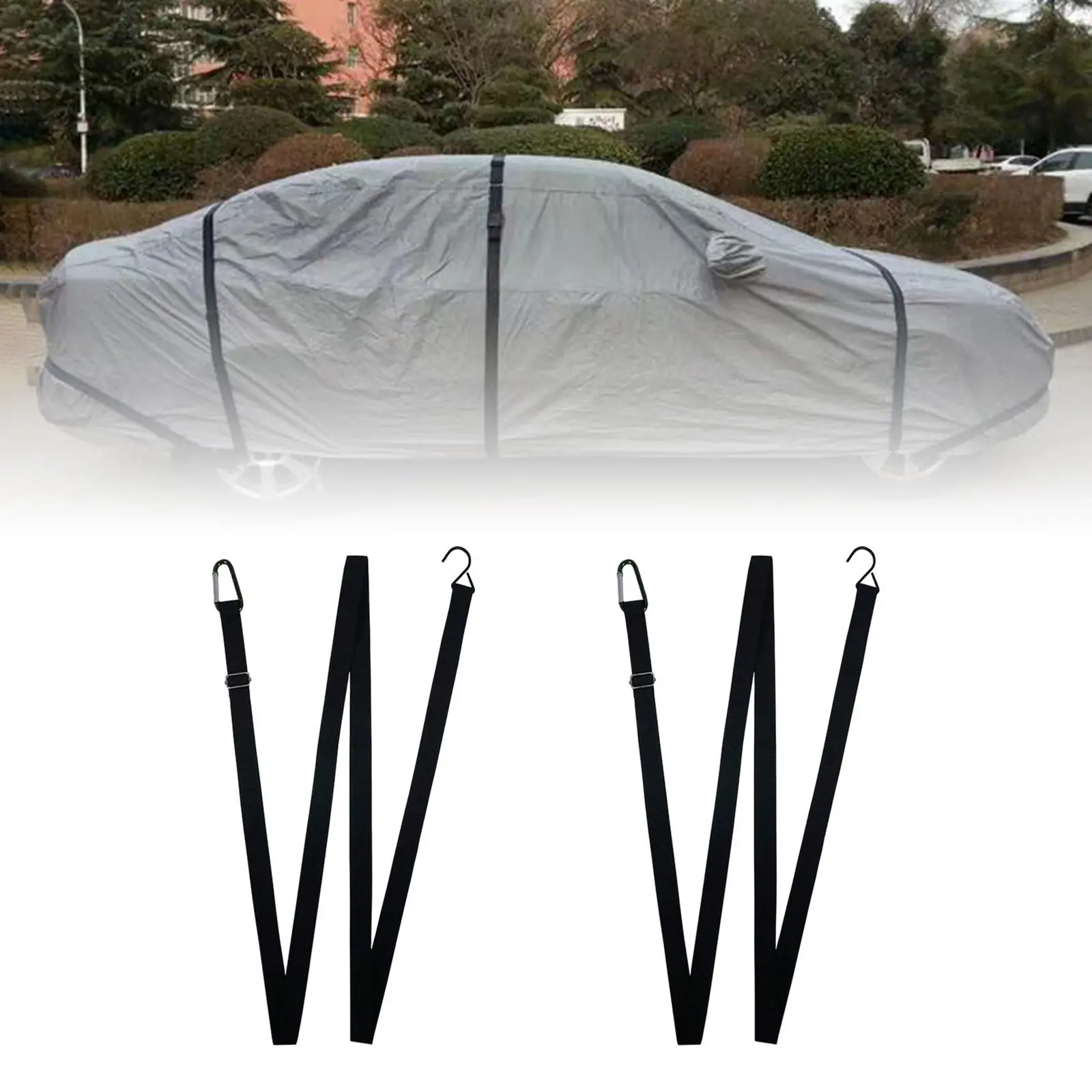 

Car Cover Straps Wind Protector Adjustable Car Wind Buckle for Sedans Suvs Trucks Car Cover Fixed Band Car Cover Fixing Belt