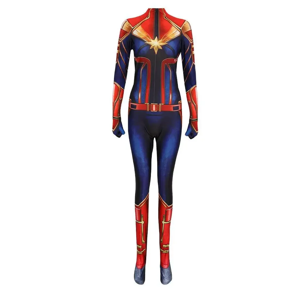 Movie Captain Cosplay Costume Women Superhero Cos Stage Jumpsuit Halloween Carnival Role Play Party Zentai view 5