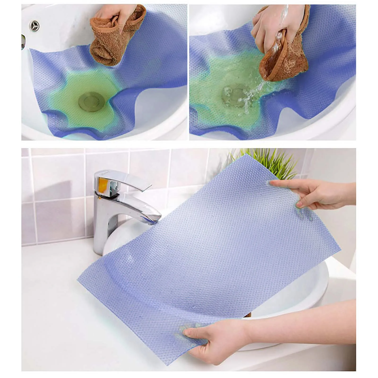 Washable Waterproof Refrigerator Liner Mat Washable Mildew Kitchen Pad Anti-oil Cabinet Drawer Placemat Heat-insulat Fridge Mat