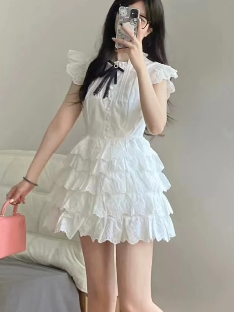 green emerald velvet dress Dewlily Puff Sleeve Dress Korean Fashion Teens 20s 30s Cute Date A-Line Office Style Off Shoulder Plain Simple main image 1