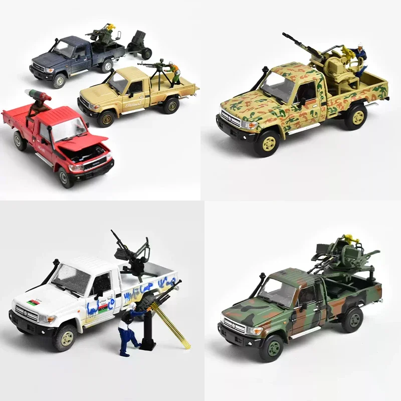 Children's toys HF HOBBYFANS RM 1:64 Cruiser War Pickup LC79 simulation alloy die-cast car model collection gift ornaments