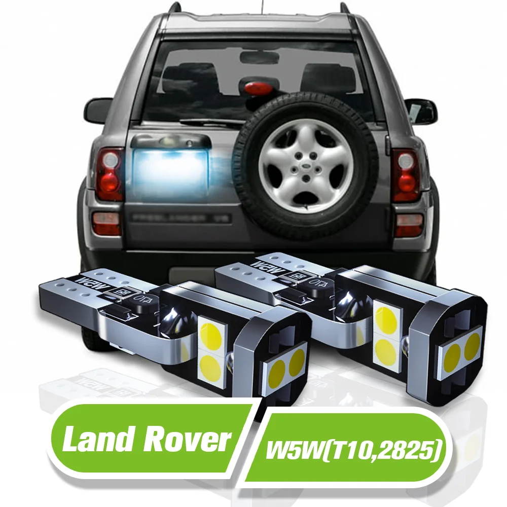 

For Land Rover LR2 LR3 LR4 Freelander Range Rover Sport LED License Plate Light W5W T10 168 2pcs Accessories