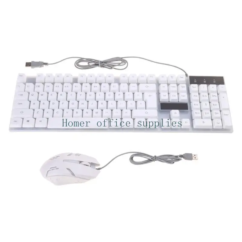 K43B GTX300 USB RGB Backlight Gaming Mouse Keyboard Combos Set Gifts for kids