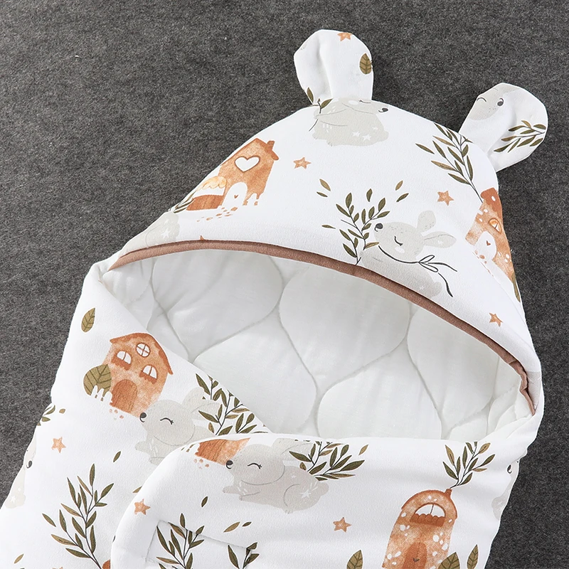 Spring Newborn Baby Wrap Blankets Cartoon Baby Sleeping Bags Soft Envelope For Newborn Cute Baby SleepSack 0-6 Months