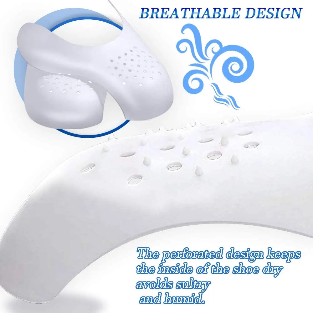 6 Pairs Creases Protector Sneaker Anti Crease Guard Insert Basketball Shoes Head Stretcher Sport Crease Protector Keeping Shaper