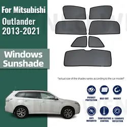 For Mitsubishi Outlander ES 2013-2021 Magnetic Car Sunshade Visor Front Windshield Frame Curtain Baby Rear Side Window Sun Shade