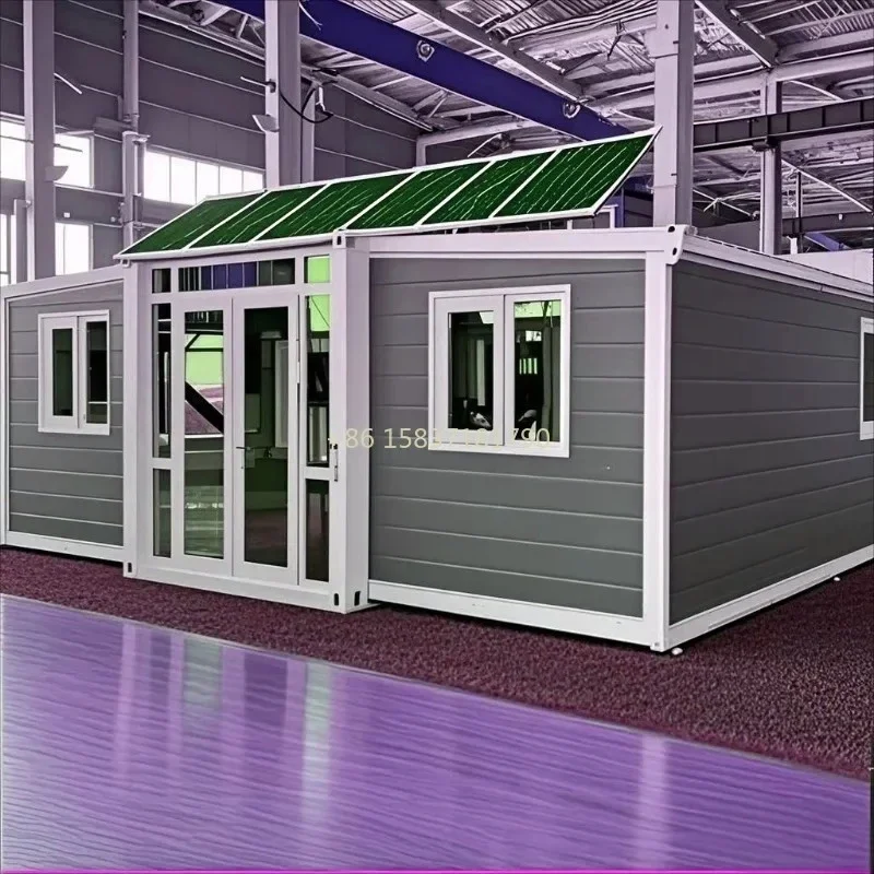 Solar Powered Container House 20ft 40ft Expandable Container House Customized Container Custom Tiny Home Prefab Folding House