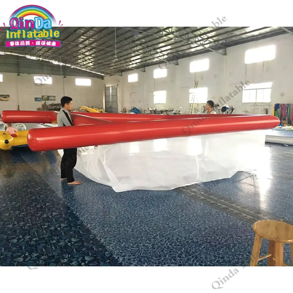 Nadmuchiwane wyposażenie do zabaw w wodzie, nadmuchiwany basen morski 4x3x3m, nadmuchiwany basen jachtowy chroniący przed meduzami