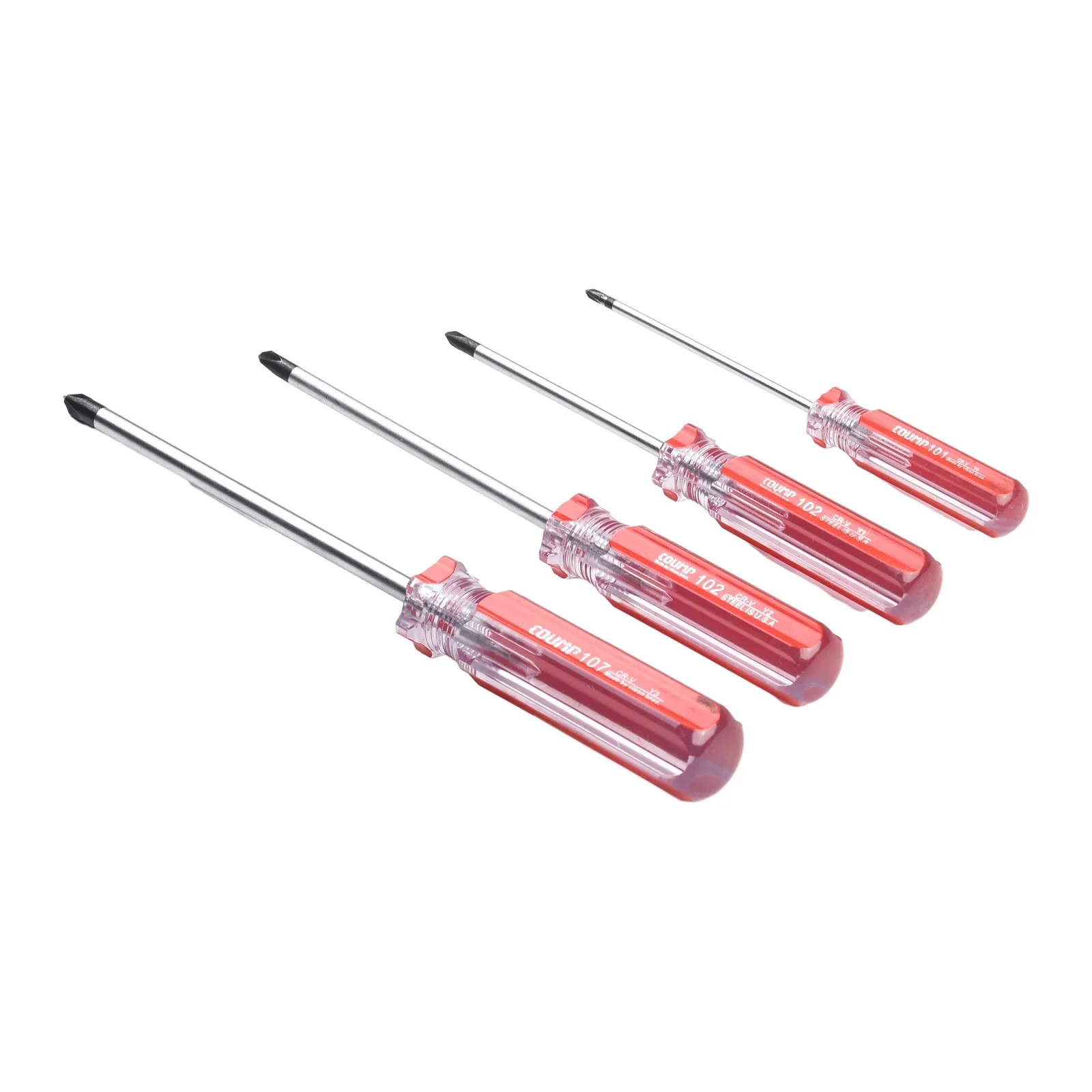 4pcs Y-Shaped Screwdriver Set Nonslip Magnetic Tri-Wing Screwdriver Y0 Y1 Y2 Y3 130-212mm Chrome Vanadium Steel Hand Tools