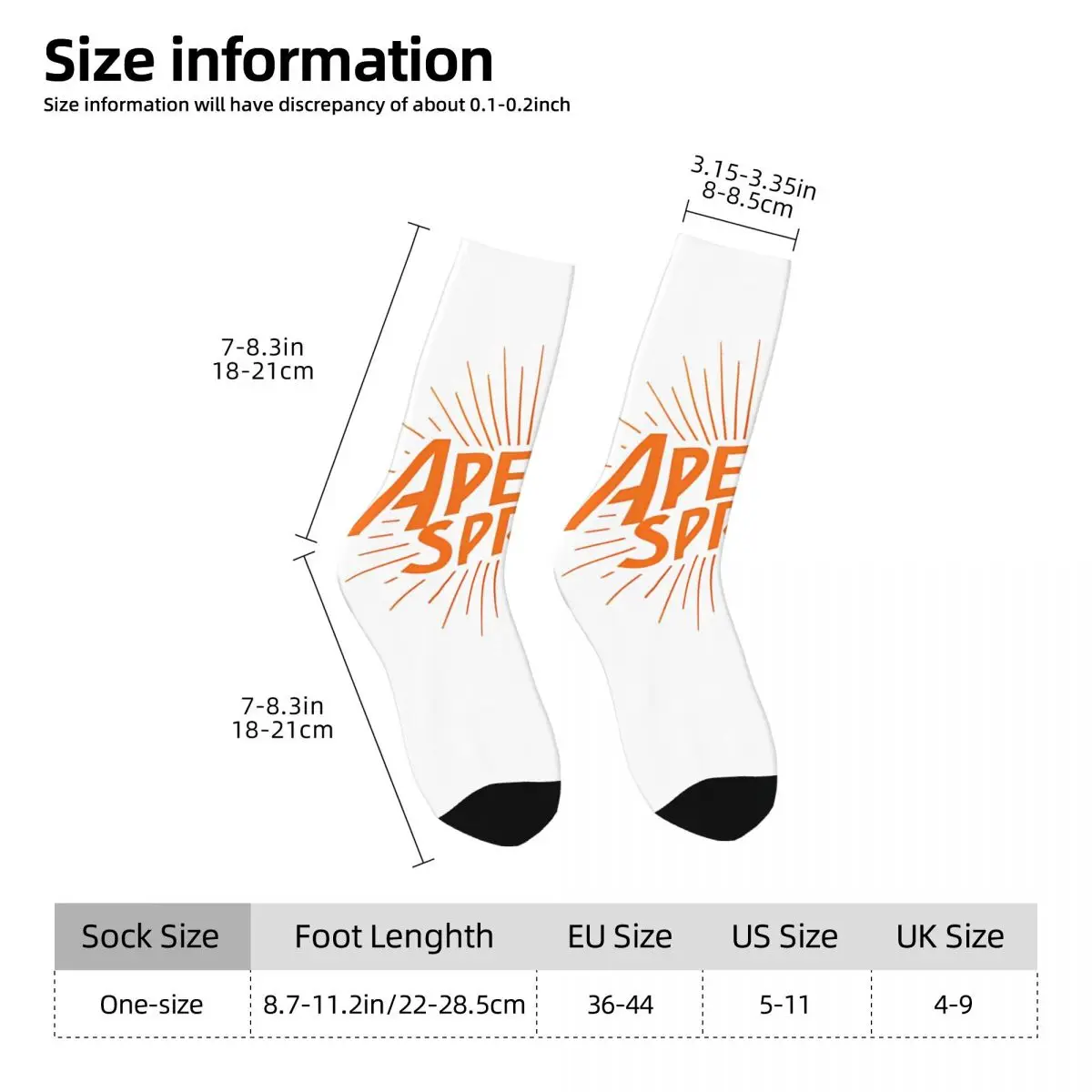 Aperols Spritzs Socks cocktail Leisure Stockings Autumn Non Slip Unisex Men Socks Medium Soft Design Skateboard Socks