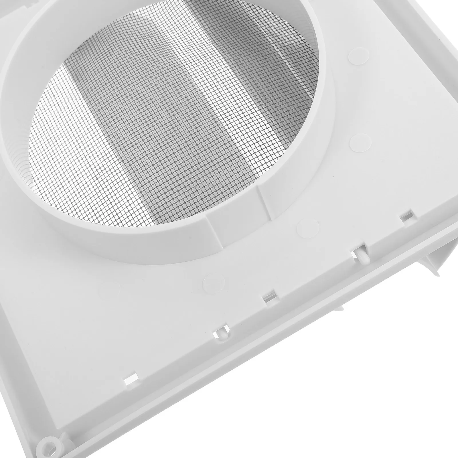 5In Square Plastic Louvered Dryer Vent Cover Outdoor Exhaust Vent Cap for Bathroom Wall Kitchen Exhaust Fan Cover Plastic