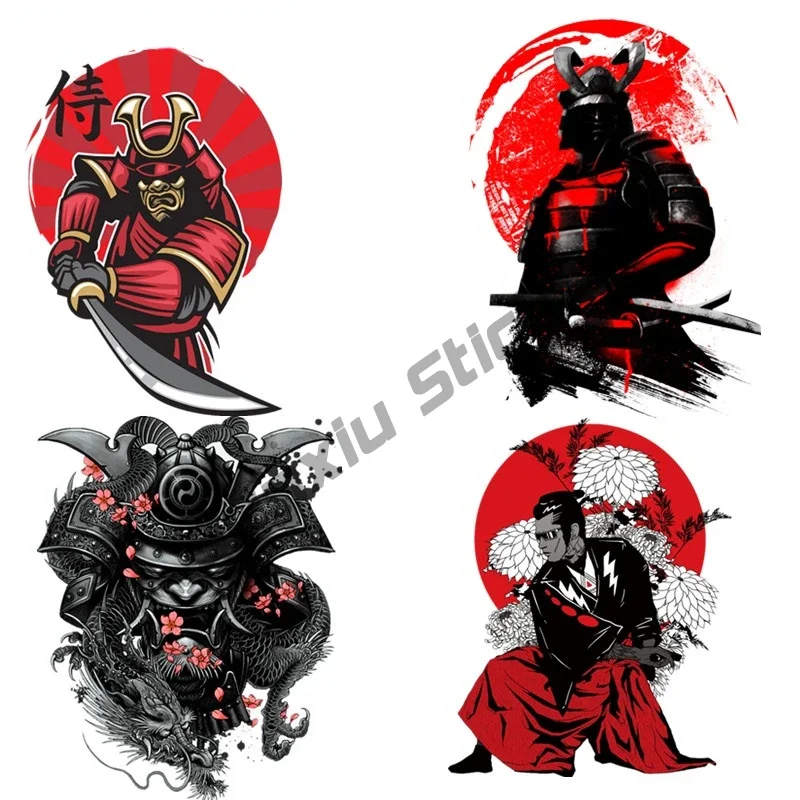 Samurai Demon Funny Car Stickers Waterproof Decal for Bumper Trunk Scratch-Proof Decals Decoration Car Accessories KK12x12cm