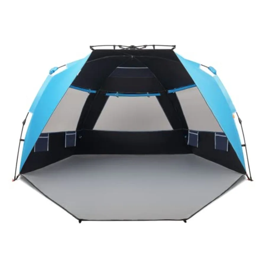 

XL Beach Tent 99" Wide for 46 Person Sun UPF 50+ with Extended Zippered Porch