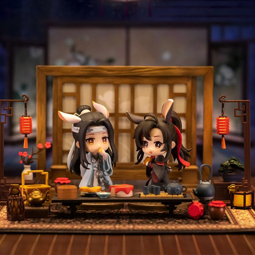 Grandmaster of Demonic Cultivation Anime Figture Lovely Character Mini Sculpture Model Novel Action Model Collection Cute Toys