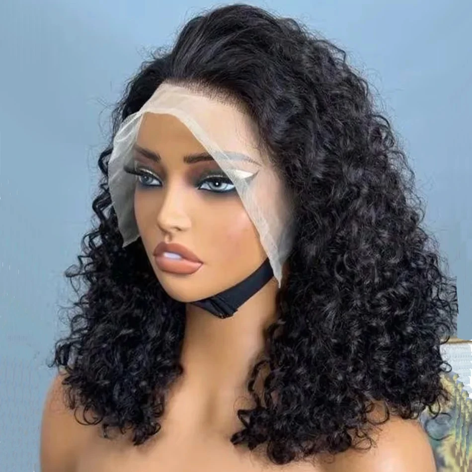 

230% Density Curly Short Bob Wigs Deep Wave Human Hair Bob Wigs Vietnamese 13x4 Lace Frontal Wig Deep Curly 13x6 HD Lace Front Human Hair Wig Water Curly Glueless 5x5 Short Bob Lace Closure Wigs 14 16 Inch