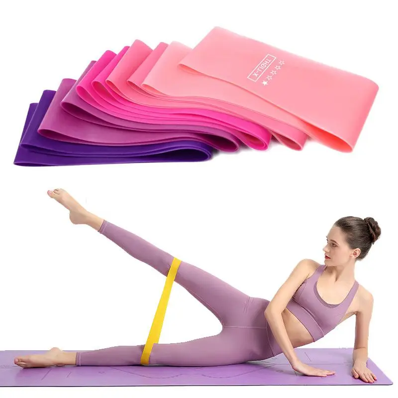 Women Elastic Resistance Bands Yoga Training Gym Fitness Gum Pull Up Assist Rubber Band Crossfit Exercise Workout Equipment